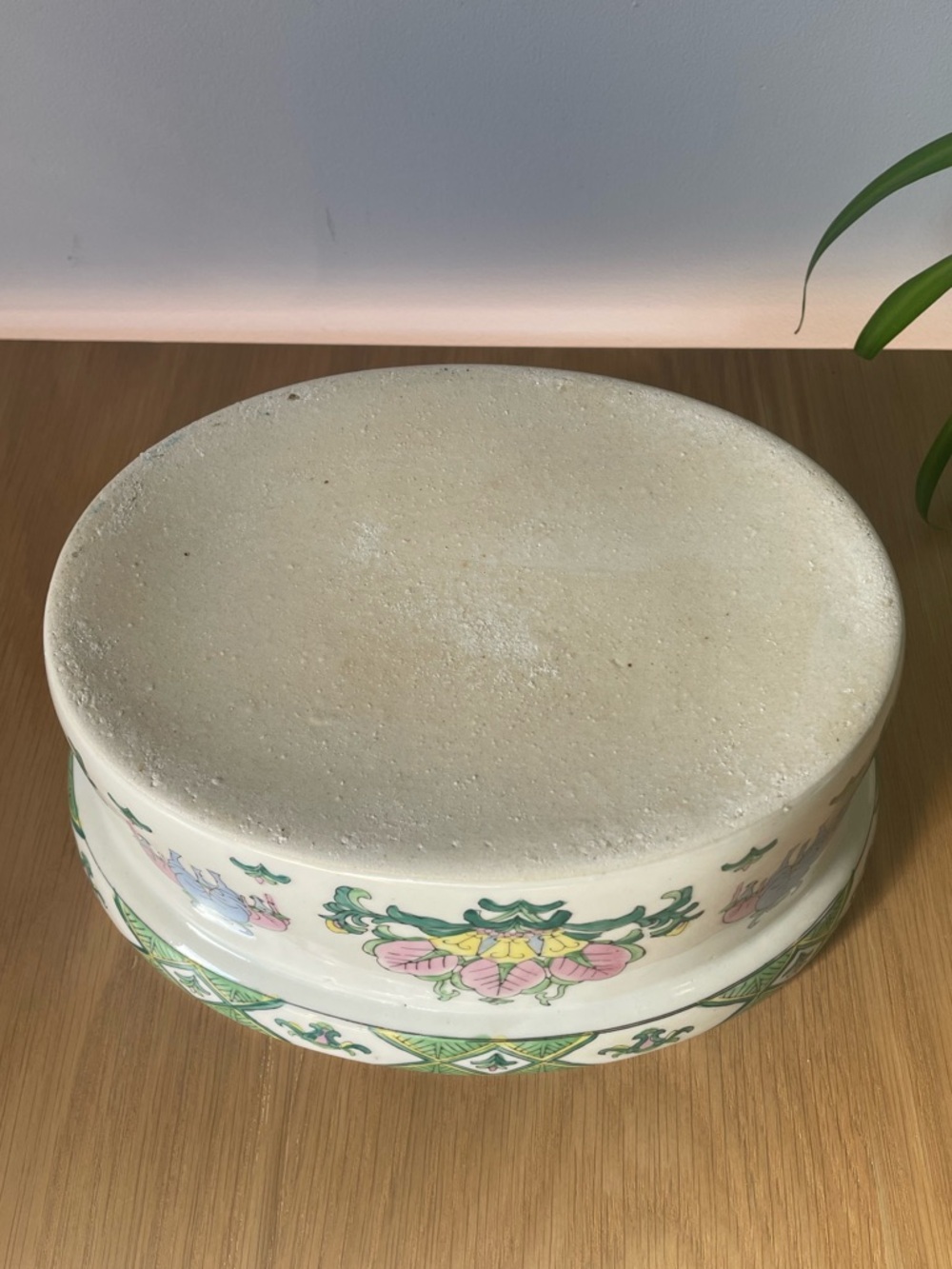 Rare Vintage Ceramic Blue Chinese Water Buffalo Ox Lidded Casserole Dish Tureen - Picture 10 of 14